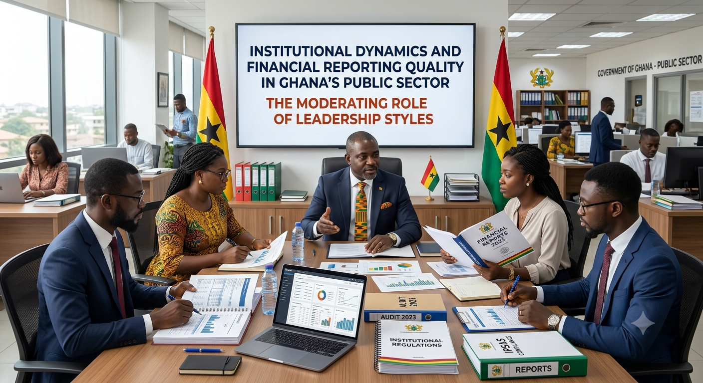Institutional Dynamics and Financial Reporting Quality in Ghana’s Public Sector: The Moderating Role of Leadership Styles - Aaradhya International Journal Article Cover